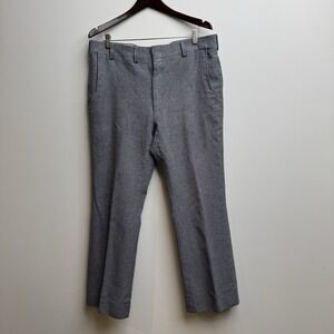 VTG‎ 70s Johnny Miller Men's Size 38 Pants Blue Gray Slacks Wide Leg Flair Sears